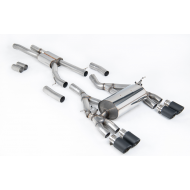 MILLTEK - Ligne après catalyseur origine - Avec silencieux intermédiaire Road - Homologuée CE - Sorties Quad Jet-90 Carbone - BMW - 4 Series (F82) Coupé M4 