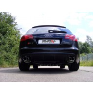 MILLTEK - Audi RS6 5.0 V10 Biturbo - Ligne après catalyseur origine - Avec silencieux Intermediaire - Sorties Ovales Homologué CE 
