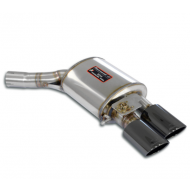 SUPERSPRINT - Silencieux arrière Droite "Gun Metal Grey" 100x75 avec valve pour AUDI S8 Plus QUATTRO Facelift 4.0 TFSI V8 avec valve