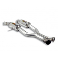 SUPERSPRINT - Central muffler + "X-Pipe"  pour MERCEDES W164 ML 63 AMG V8 (M156 - 510 Hp) '06