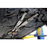 MILLTEK - RS6 5.0 V10 Biturbo - Ligne après catalyseur origine - Avec silencieux Intermediaire - Sorties Satin Sheen Black Homologué CE 