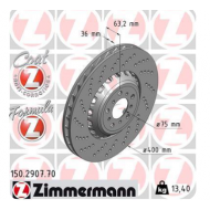 Disque de frein  AV DROIT ZIMMERMANN - FORMULA Z - BMW 5 (F10) M5