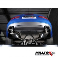 MILLTEK - Audi S5 Coupé et Cabriolet 3.0 TFSI Quattro S-Tronic B8 - Ligne après catalyseur origine - avec silencieux Intermediaire - Sorties Ovales