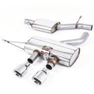 MILLTEK - Golf Mk6 R - Ligne après catalyseur origine - Avec silencieux Intermediaire - Homologuée CE