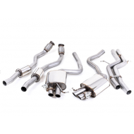 MILLTEK - Audi RS5 Coupe - Ligne après catalyseur origine - Sans silencieux Intermediaire - Reprend sorties Série