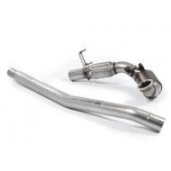 MILLTEK - Volkswagen Golf MK7 GTi (Et Modeles GTi Performance Pack, Clubsport, Clubsport S) - Descente de Turbo avec catalyseur Hi-Flow 200 CPSI -  - Homologué CE- Montage obligatoire avec ligne origine