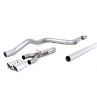 MILLTEK - Seat Leon 2.0 TDI - 150ch - Ligne après catalyseur origine - Sans silencieux Intermediaire - Sorties Twin GT80