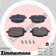 Kit de plaquettes de frein AR ZIMMERMANN - BMW 5 (F10) M5
