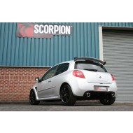 Ligne après catalyseur avec silencieux intermédiaire SCORPION - Renault Clio MK3 2.0 RS 200  2009 -> 2012 - Sorties Origine 