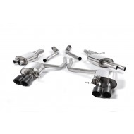 MILLTEK - BMW Série 4 M4 - 431ch - Ligne après catalyseur origine - Avec silencieux Intermediaire Road - Homologuée CE - Sorties Quad Cerakote Black GT90